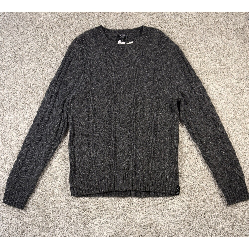 Todd Snyder Brushed Mohair Wool Gray Buffalo Plaid Sweater size M /PRICE 498